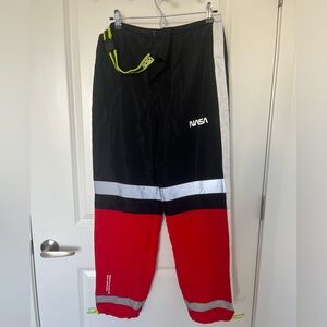 Forever 21 NASA Black and Red wind pants